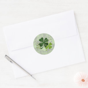 Grattis St. Patrick's Day Runt Klistermärke