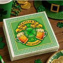 Grattis St Patricks Day Shamrock 21-årsdag