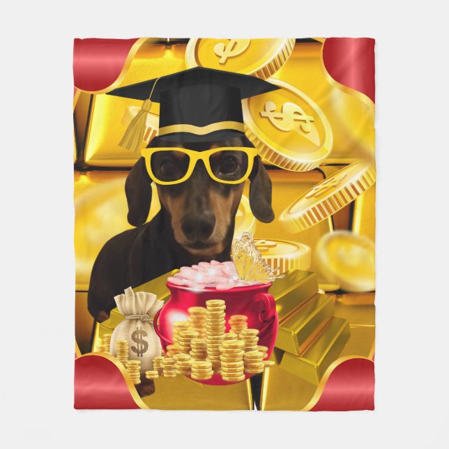 Grattis Student Blanket Fleecefilt (Framsidan)