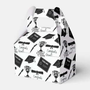 Grattis Student Cap och Diploma Collage Presentaskar