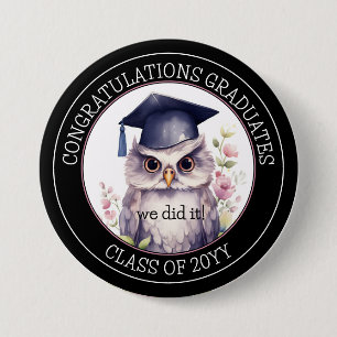 Grattis Student Cute Studenten Uggla Knapp