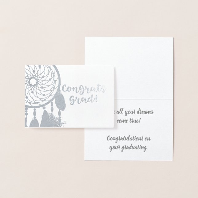 Grattis Student | Dreamcatcher Folierat Kort (Display)