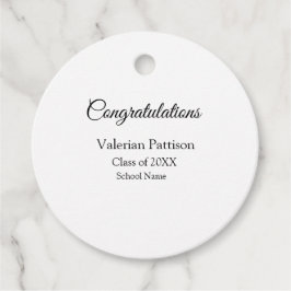 Grattis student lägger till namn simple mo gåvor etiketter