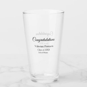 Grattis student lägger till namn simple mo glaskopp