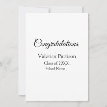 Grattis student lägger till namn simple mo