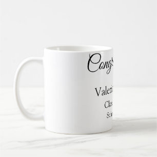 Grattis student lägger till namn simple mo kaffemugg
