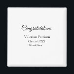 Grattis student lägger till namn simple mo magnet<br><div class="desc">Design</div>