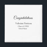 Grattis student lägger till namn simple mo magnet<br><div class="desc">Design</div>