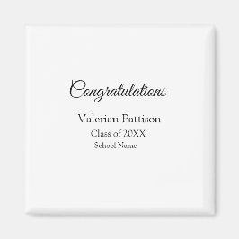 Grattis student lägger till namn simple mo magnet