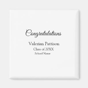 Grattis student lägger till namn simple mo magnet