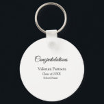 Grattis student lägger till namn simple mo nyckelring<br><div class="desc">Design</div>