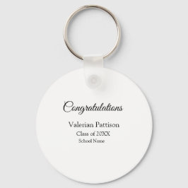 Grattis student lägger till namn simple mo nyckelring