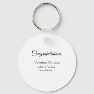 Grattis student lägger till namn simple mo nyckelring