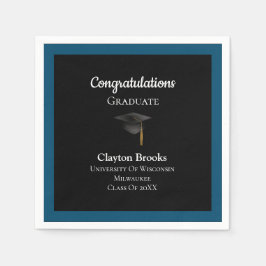 Grattis Student med tak Pappersservett