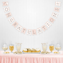 Grattis Student Rosa Party Vimplar