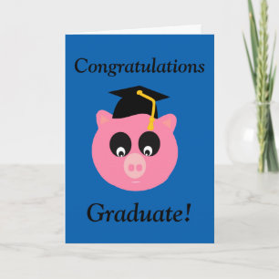 Grattis Student, Studenten Gris, kort