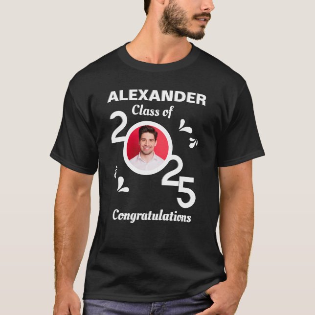 Grattis Student Studenten klass 2025 T Shirt (Framsida)
