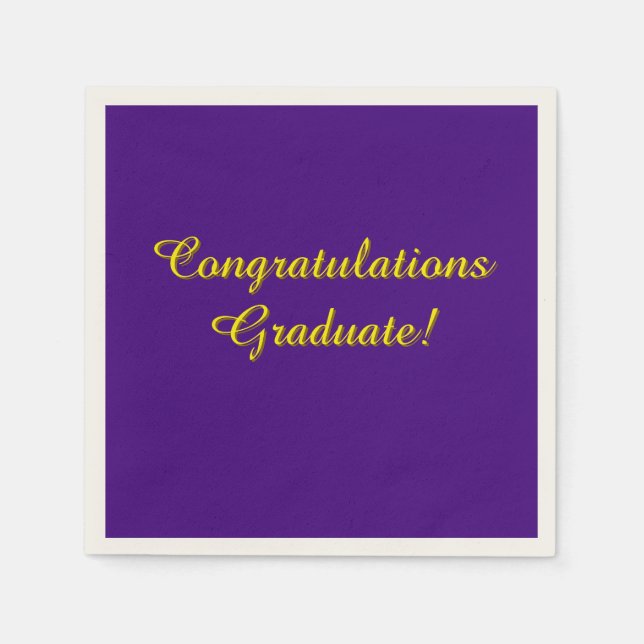 Grattis Student Studenten Pappersservett (Framsidan)