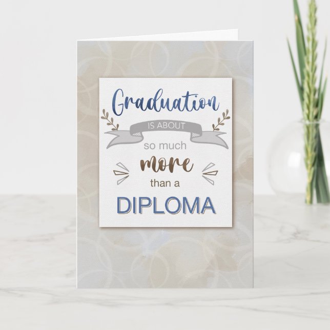 Grattis Studenten är mer än diplomat Kort (Framsida)