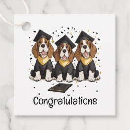 Grattis Studenten Basset Hound Hundar Gåvor Etiketter