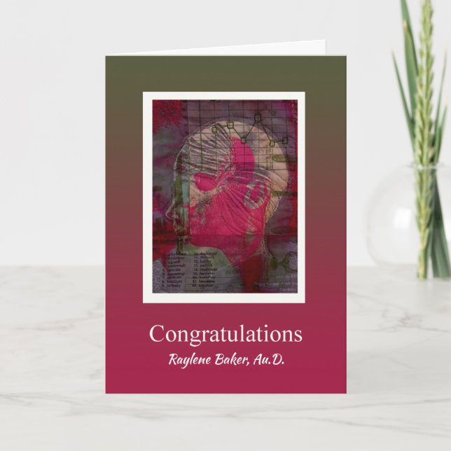 Grattis Studenten Doktor i Audiology Kort (Framsida)