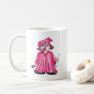 Grattis Studenten Grad Cap Gown Diploma Kaffemugg