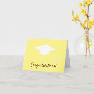 Grattis studenten gult kort