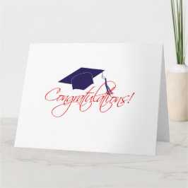 Grattis studenten hat kort