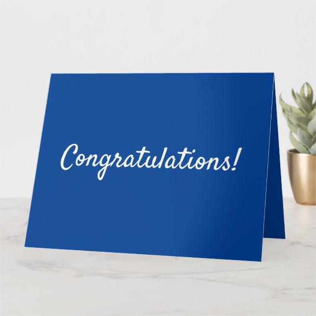 Grattis studenten kort (Liten växt)