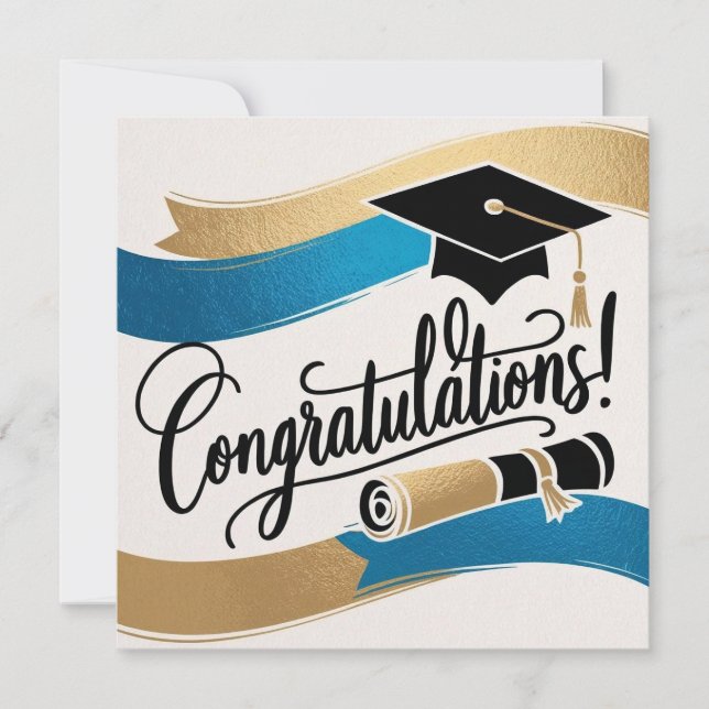 Grattis Studenten-kort Kort (Framsida)