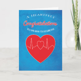 Grattis Studenten Nurse Heart Kort