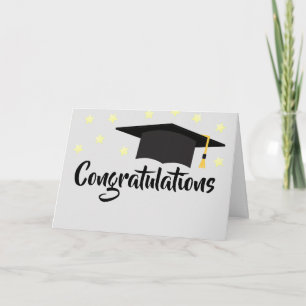 Grattis Studenten, omgiven av stjärnor Kort