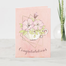 Grattis Studenten Ro Flower Kort