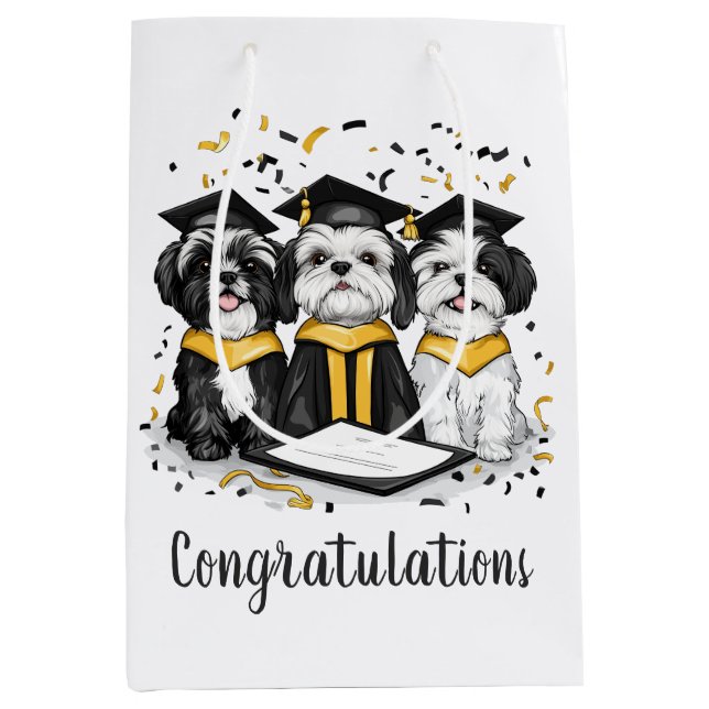 Grattis Studenten Shih Tzu Hundar (Framsidan)