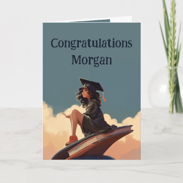 Grattis Studenten stolt över dig Kort (Framsida)