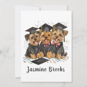 Grattis Studenten Yorkshire Terrier Hundar Meddelande