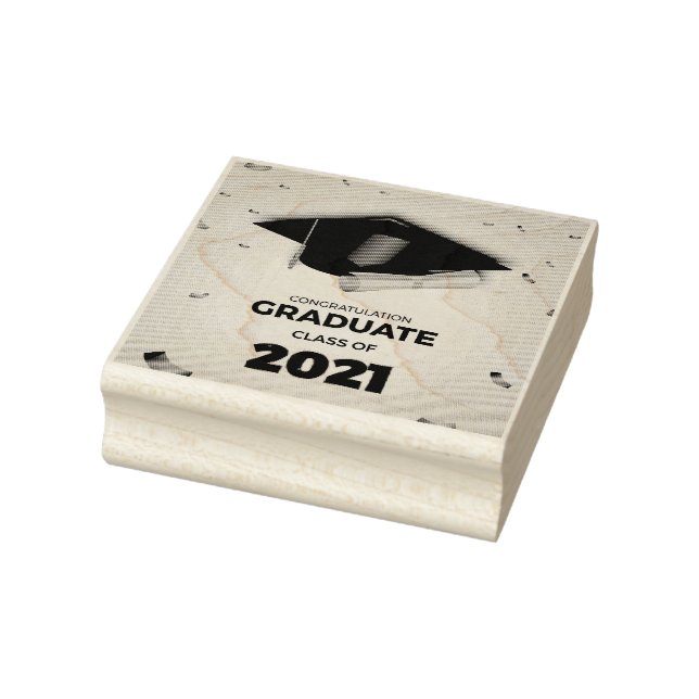 Grattis studenter gummistämpel stämpel (Stämpel)