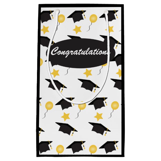 Grattis Studentmössa Balloon Mönster (Framsidan)