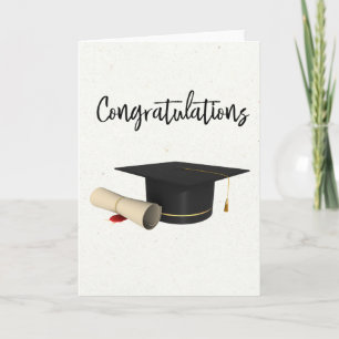 Grattis Studentmössa Diploma Kort