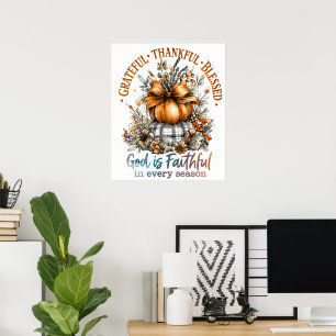 Grattis, tack och lov, välsignad poster
