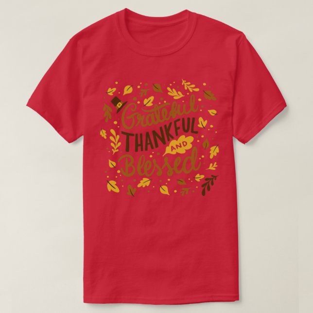 Grattis, tack, välsignad2 t shirt (Design framsida)