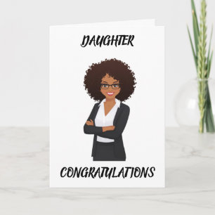 GRATTIS TILL "AFROAMERIKANSK KVINNA" DOTTER KORT