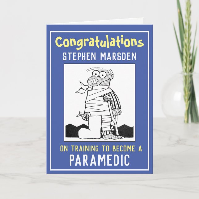 Grattis till att ha utbildat dig till ambulanssjuk kort (Framsida)