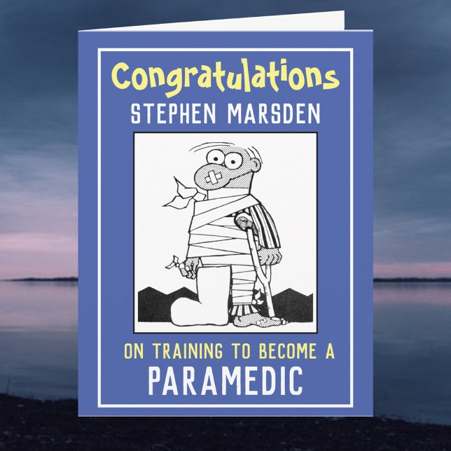 Grattis till att ha utbildat dig till paramedicine kort (Skapare uppladdad)