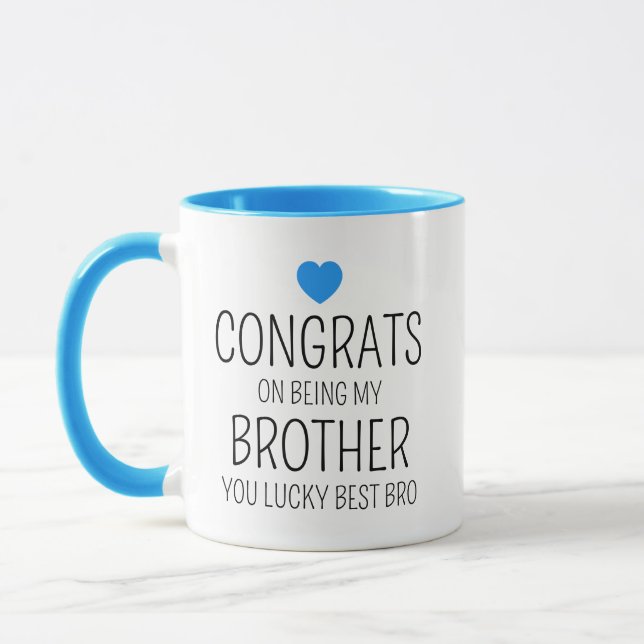 Grattis till att vara min bror Mugg - Grattis (Vänster)