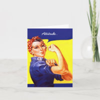 Grattis till befordran som Rosie the Riveter
