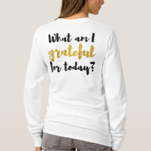 Grattis till Black Guld Girly Push Lettering T Shirt