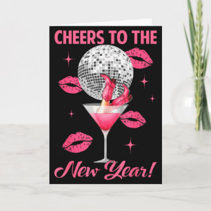 Grattis till det nya året 2026 Champagne Gott nytt Kort