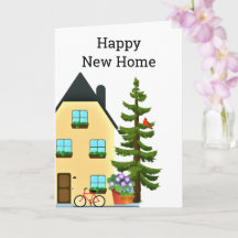 Grattis till det nya hemmet kort