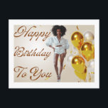 Grattis till dig Melanin Sista Svarta Drottning  Vykort<br><div class="desc">Grattis till dig Melanin Sista Svarta Drottning Födelsedagsfest Kul</div>